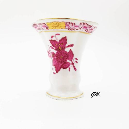 vintage, Herend Apponyi purpur, Ungarn, Vase, handgemalt