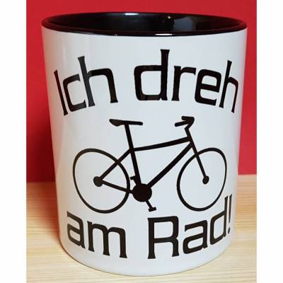 Ich dreh am Rad Fahrrad Spruch Tasse Lustig, Radfahrer Geschenke, Lustige Biker Sprüche, Kaffeetasse Fahrrad fahren Spru
