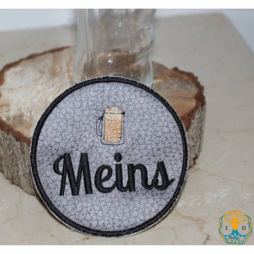 Freebie Stickdatei Untersetzer Meins