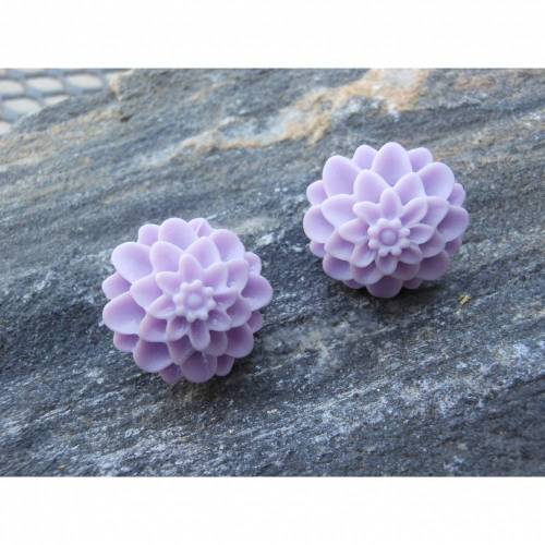Chrysanthemen Blumen Ohrclips