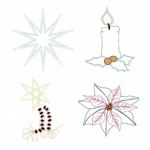 Weihnachtsmotive Set 2 (4 Motive)