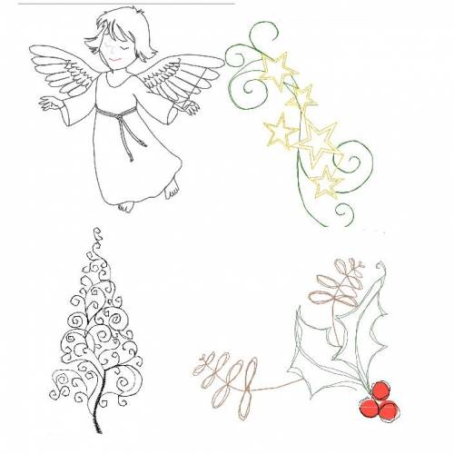 Weihnachtsmotive Set 1 (4 Motive)