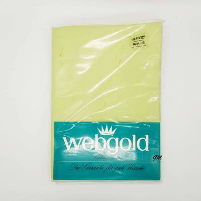 Vintage 1970 Webgold Bettwäsche Set – 2 grüne Betttücher, originalverpackt, Sanfor, 150x250 cm