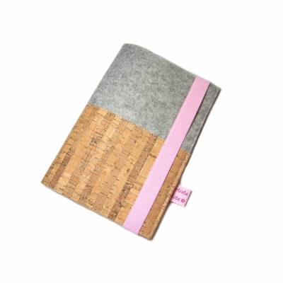 U-Heft Hülle Wollfilz Filz Kork Auswahl Gummiband Farbe / Hülle für Untersuchungsheft / Geschenk Geburt Taufe