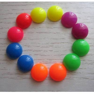 12x  Cabochons einfarbig 12 mm Durchmesser