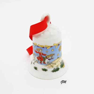 Vintage Hutschenreuther Porzellan Weihnachtsglocke Edition 1988 Christbaumschmuck
