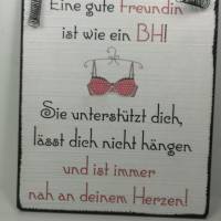 Türschild Eine gute Freundin ist wie ein BH Wanddeko Freundin