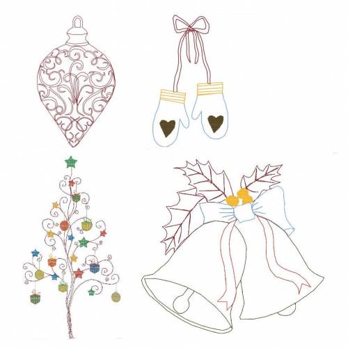Weihnachtsmotive Set 3 (4 Motive)