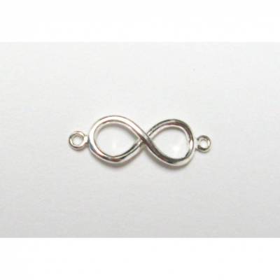 Infinity Schmuckzwischenteil, Unendlichkeit Symbol, Kette, Armband Verbinder aus Silber 925