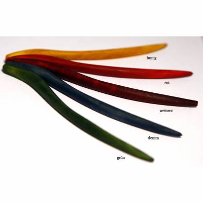 Haarstab für Haarschmuck Teatro aus Holz farbig natur weiß schwarz