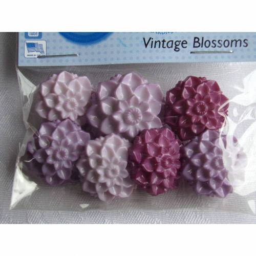 Dress it up Knöpfe  Blume   (1 Pck.)  Vintage Blossoms