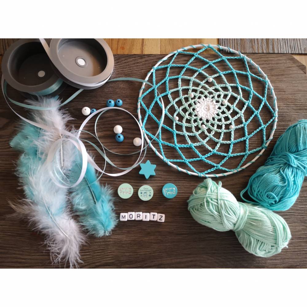 Anleitung  - Traumfänger "Babylove" gehäkelt Bild 2