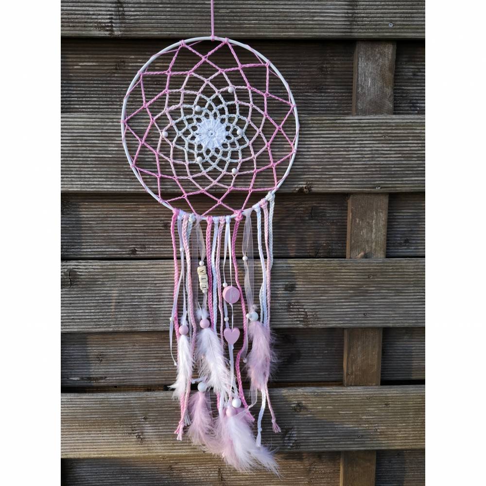 Anleitung  - Traumfänger "Babylove" gehäkelt Bild 3