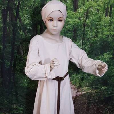 Mittelalter Kleid Kind, Wikinger Kleid für Mädchen, Unterkleid Kinder, Toraxacum