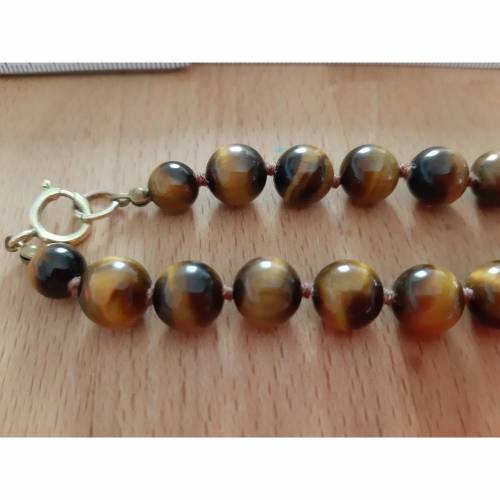 Tigerauge Kette 10mm