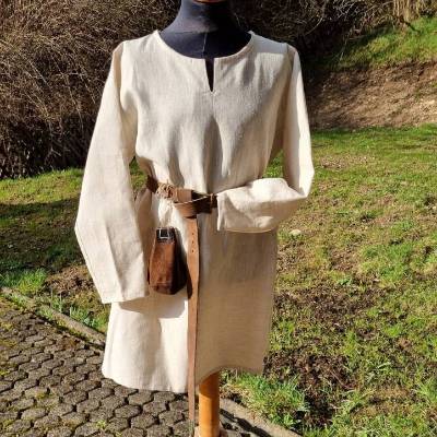 Leinen Kinder Tunika, Ritter und Wikinger Hemd, Leinen natur, Jungen und Mädchen Mittelalter Kostüm, LARP, Cosplay