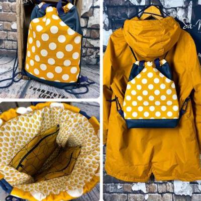 Ebook - digitale Nähanleitung & SM- Rucksackbeutel Fauske inkl. Bonus SM Mini Fauske Leckerli-Beutel