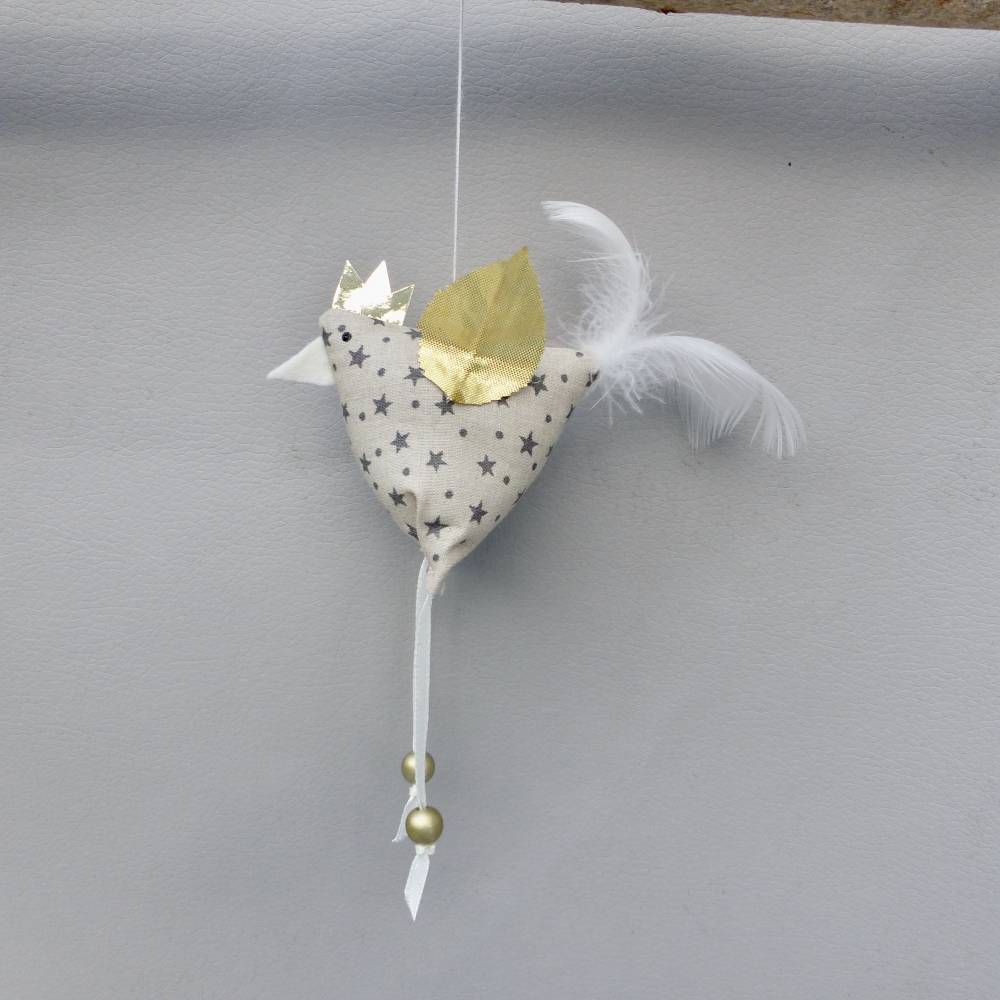 2 Christbaumschmuck-Hühner *crazy Christmas-Chicken*  Weihnachtsdeko, Stoffhühner für Weihnachten Bild 3