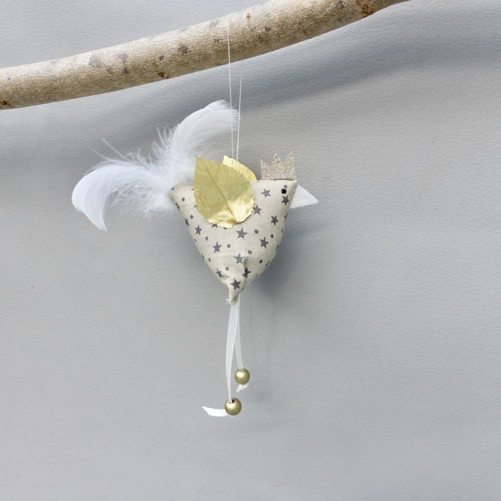 2 Christbaumschmuck-Hühner *crazy Christmas-Chicken*  Weihnachtsdeko, Stoffhühner für Weihnachten Bild 4