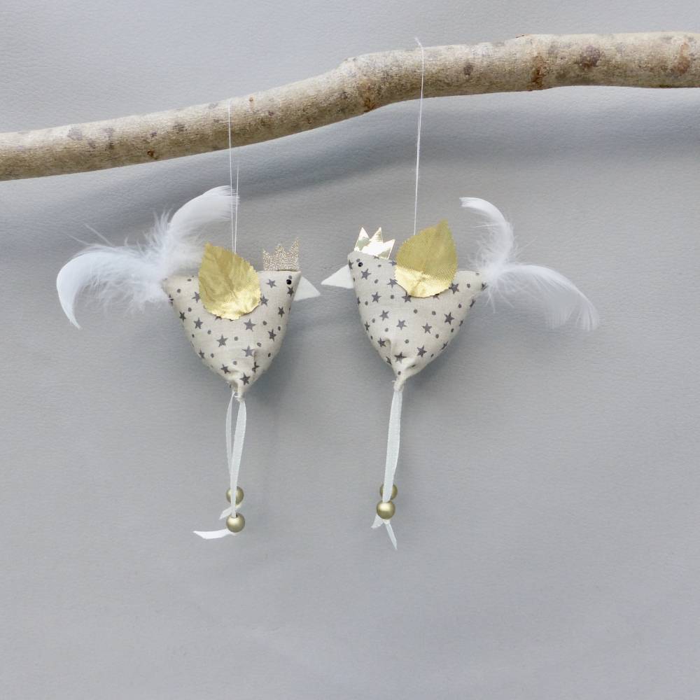 2 Christbaumschmuck-Hühner *crazy Christmas-Chicken*  Weihnachtsdeko, Stoffhühner für Weihnachten Bild 6