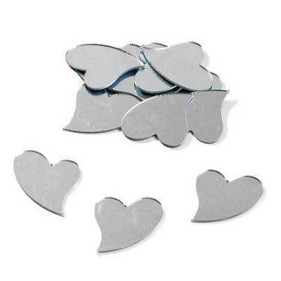 Zierspiegel Herz mit Klebepunkt