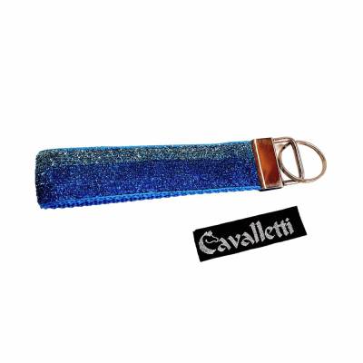 Schlüsselband "Glitzer" ~ blau