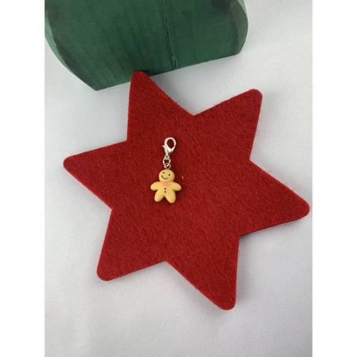 kleines Lebkuchenmännchen * Charm * Anhänger * Kids * Advent * Mitbringsel * Geschenkanhänger * Adventskalenderfüllung