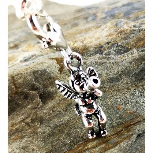 Anhänger, Charm, Bettelkette, Bettelarmband, Engel, 3D- Optik