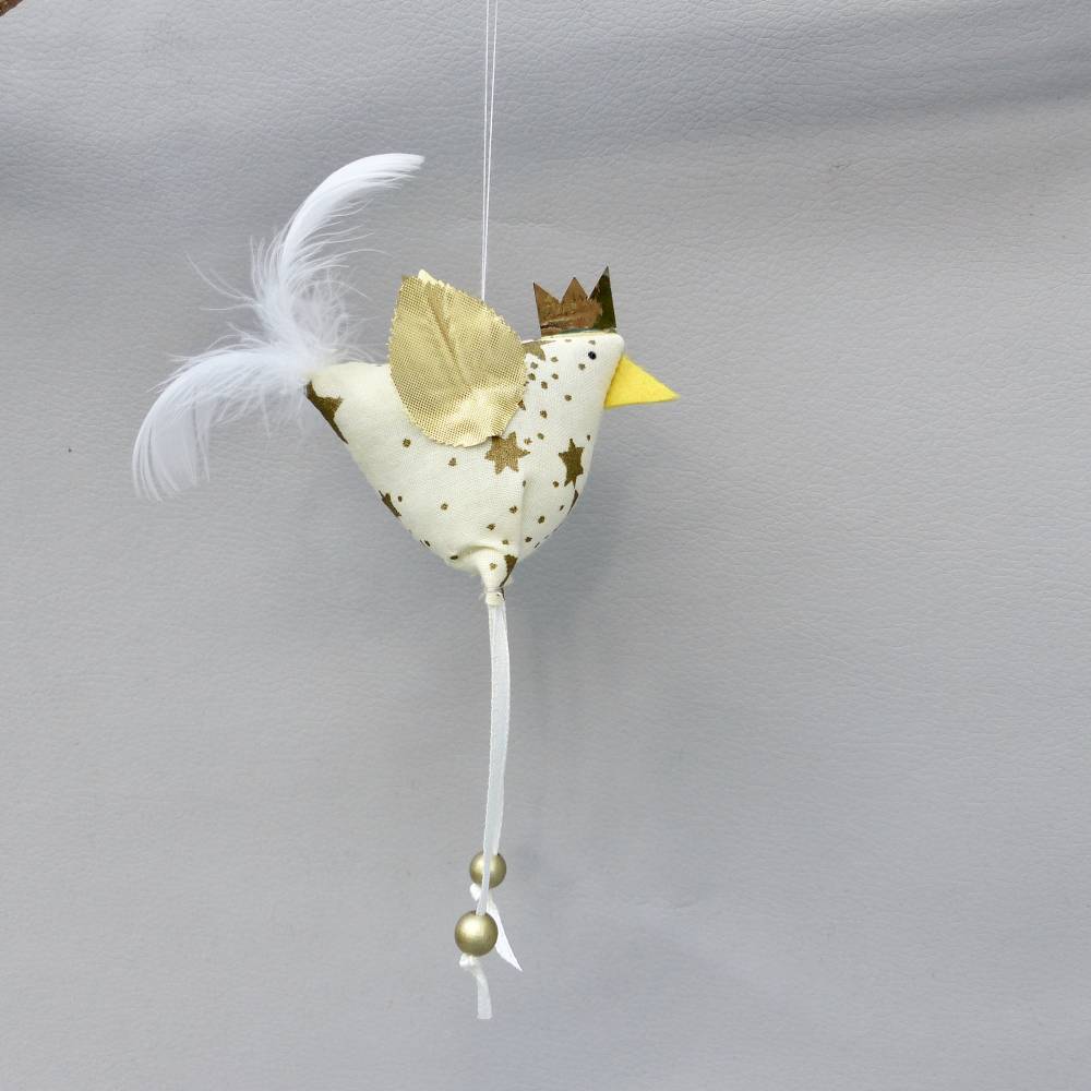 2 Christbaumschmuck-Hühner *crazy Christmas-Chicken*  Weihnachtsdeko, Stoffhühner für Weihnachten Bild 5