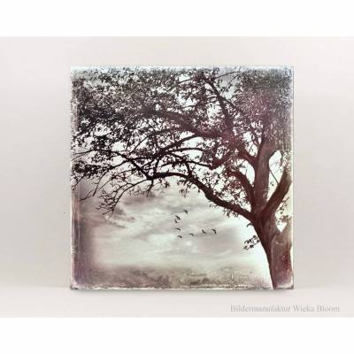 Herbstzeit NOVEMBERTAG Bild auf Holz Leinwand Print Wanddeko Landhausstil Vintage Shabby Chic handmade kaufen