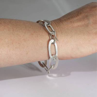 Armband KREPP,  935 Silber,