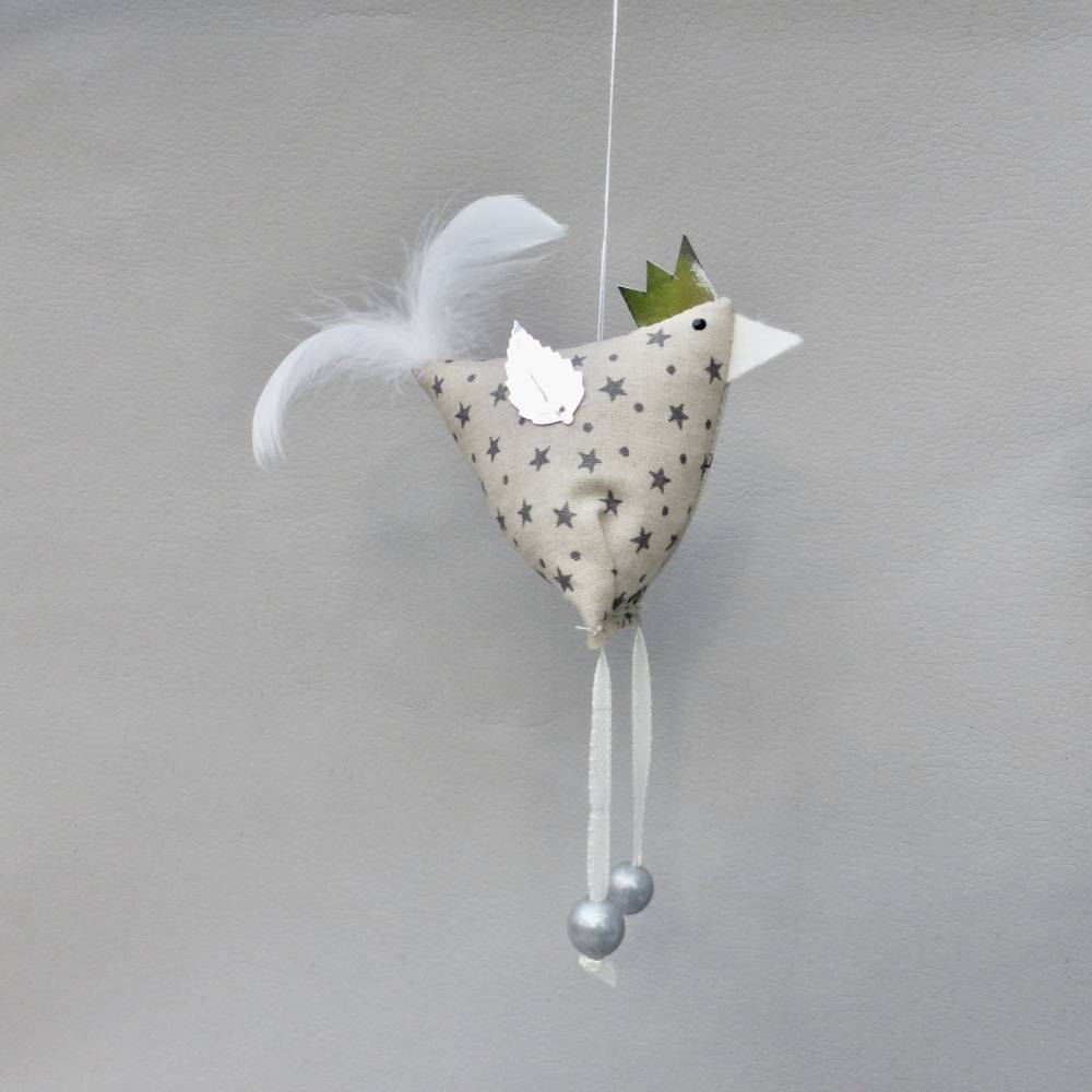 2 Christbaumschmuck-Hühner *crazy Christmas-Chicken*  Weihnachtsdeko, Stoffhühner für Weihnachten Bild 3