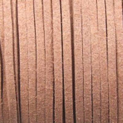 Veloursband, Wildlederoptik, flach, camel, 5 Meter