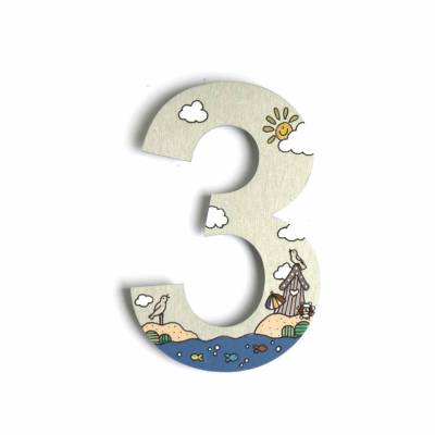 Hausnummer Edelstahl maritim, Designerhausnummer, Edelstahlhausnummer, handbemalt, personalisiert, Geschenk Umzug, Einzug, Hausbau, Neubau, Richtfest, Einweihungsparty