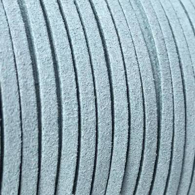 Velours Band, 3mm, petrol, Wildlederimitat, 5 Meter