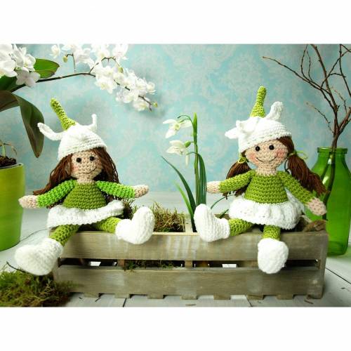 Häkelanleitung Miss Schneeglöckchen - PDF Datei