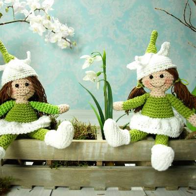 Häkelanleitung Miss Schneeglöckchen - PDF Datei