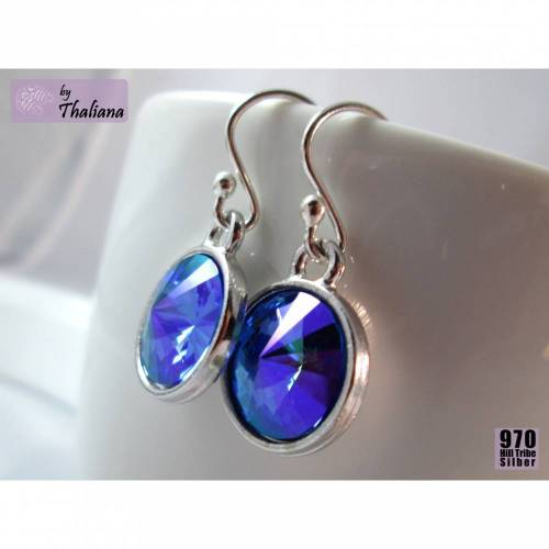 edle Ohrhänger MITTERNACHT dunkelblaue Ohrringe