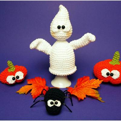 Häkelanleitung Tischdeko Halloween - PDF Datei