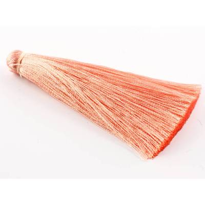Seidenquaste, XL, apricot, 7cm