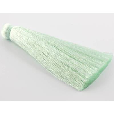 Quaste, Seide, XL, mint, 7cm