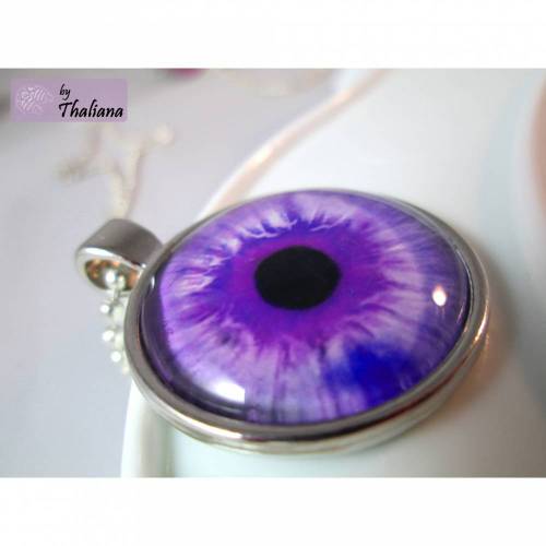 BLICK DER BLAUBEERELFE lila Kette Brombeer