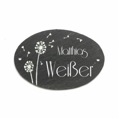 Individuelles Hochzeitsgeschenk, Türschild aus Schiefer mit Name personalisiert, ausgefallenes Geschenk zur Hochzeit, Andenken Hochzeitstag / Jahrestagsgeschenk