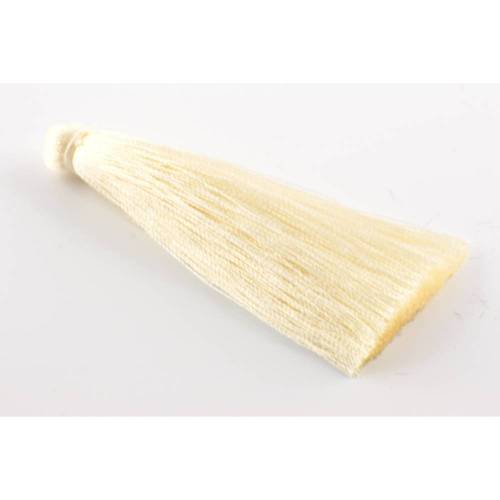 Quasten, Troddel, Tassel, Seide, XL, vanille, 7cm