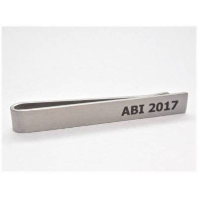 Abi 2022  Geschenk von Mama und Papa  , Edelstahl, Krawattennadel, mit Gravur,