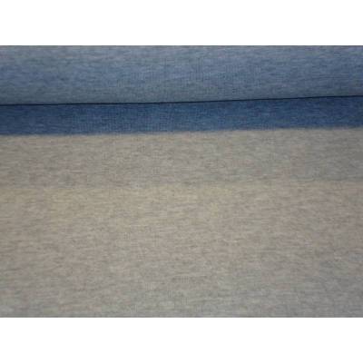 Viskosejersey graumeliert – Viskose Stoff 175cm breit Meterware Jersey elastisch