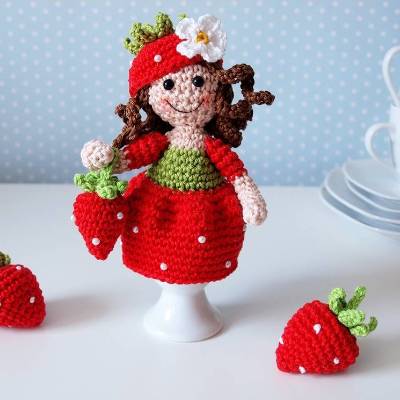 Häkelanleitung Eierwärmer Erdbeerfee - PDF Datei