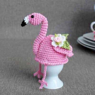 Häkelanleitung Eierwärmer Flamingo - PDF Datei