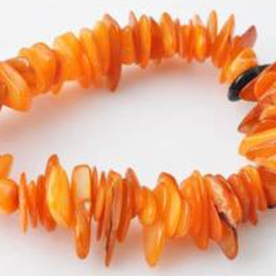 Perlmuttsplitter, orange, 4-18mm, 70 Splitter