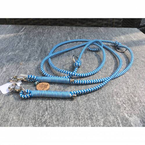 Tauleine für kleine Hunde Marke AlsterStruppi blau weiß